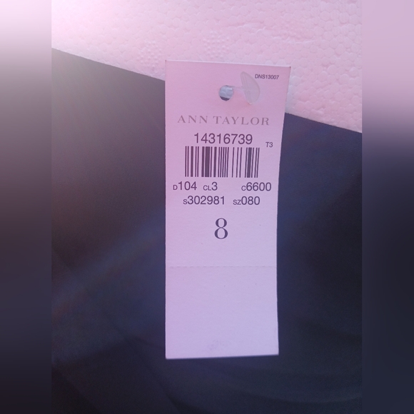 NWT Ann Taylor Elegant Black One-Shoulder Twist Dress Size 8 - Picture 7 of 11